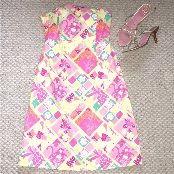 NWOT Lilly white tag strapless dress - Picture 1 of 3